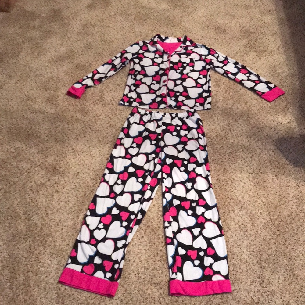 Girls Hearts Pajama Set